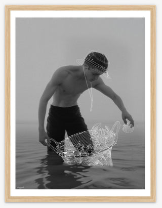 The collector and his shells - 30cm x 40cm The collector and his shells - 30cm x 40cm
