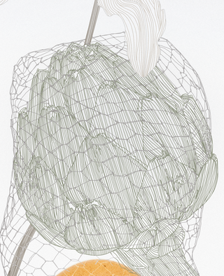 Egg, Artichoke and Lily - 60cm x 80cm Egg, Artichoke and Lily - 60cm x 80cm