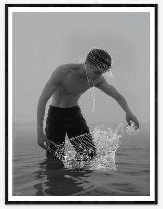 The collector and his shells - 60cm x 80cm The collector and his shells - 60cm x 80cm