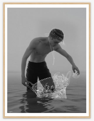 The collector and his shells - 60cm x 80cm The collector and his shells - 60cm x 80cm
